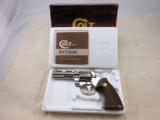 Colt Python In Factory Nickel Finish New In Original Box - 1 of 13