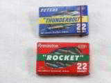 Packet Of Peters Thunderbolt And Remington Rocket 22 Short - 1 of 2