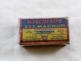Winchester Early Box Of 357 Magnum - 1 of 3