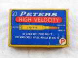 Peters Cartridge Co. High Velocity 270 Winchester Early Box - 1 of 4