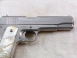 Colt Model 1911 A1 Civilian Pre Series "70" In Rare Factory Nickel Finish - 8 of 13