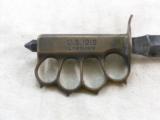 World War One Model Of 1918 Trench Knife With Brass Knuckle Guard - 7 of 10