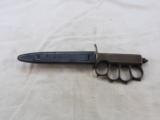 World War One Model Of 1918 Trench Knife With Brass Knuckle Guard - 3 of 10