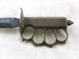 World War One Model Of 1918 Trench Knife With Brass Knuckle Guard - 8 of 10