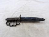 World War One Model Of 1918 Trench Knife With Brass Knuckle Guard - 2 of 10