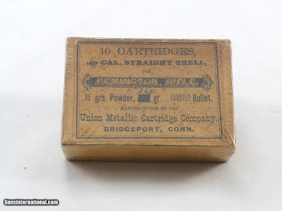 Union Metallic Cartridge Co. 40-65 Straight Shell For Remington Rifles