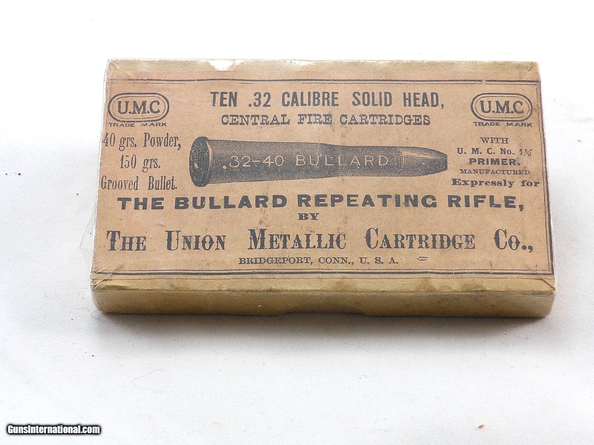 Union Metallic Cartridge Co. 3240 Bullard 10 Shell Box