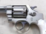 Smith & Wesson 44 Hand Ejector Nickle Plated With Pearl Grips And Factory Letter - 6 of 19