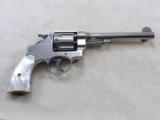 Smith & Wesson 44 Hand Ejector Nickle Plated With Pearl Grips And Factory Letter - 9 of 19
