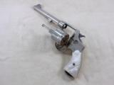 Smith & Wesson 44 Hand Ejector Nickle Plated With Pearl Grips And Factory Letter - 3 of 19