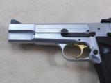 Browning High Power In Silver Chrome Finish 9 M/M With Original Box - 6 of 12