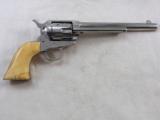 Colt Single Action Army 45 1881 Production With Factory Letter And One Piece Ivory Grips - 3 of 18