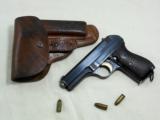 Czechoslovakian Model CZ 27 Early Occupation Pistol Rig With Special Finish And History - 1 of 14