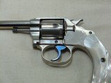 Colt Police Positive New Police 32 Colt In Factory Nickel Finish With Pearl Grips - 3 of 15