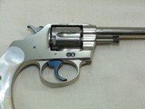 Colt Police Positive New Police 32 Colt In Factory Nickel Finish With Pearl Grips - 5 of 15