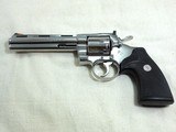 Colt Python In High Polish Bright Nickel Finish With Blue Plastic Box - 3 of 20