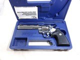 Colt Python In High Polish Bright Nickel Finish With Blue Plastic Box - 2 of 20