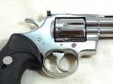 Colt Python In High Polish Bright Nickel Finish With Blue Plastic Box - 7 of 20