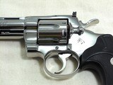 Colt Python In High Polish Bright Nickel Finish With Blue Plastic Box - 5 of 20