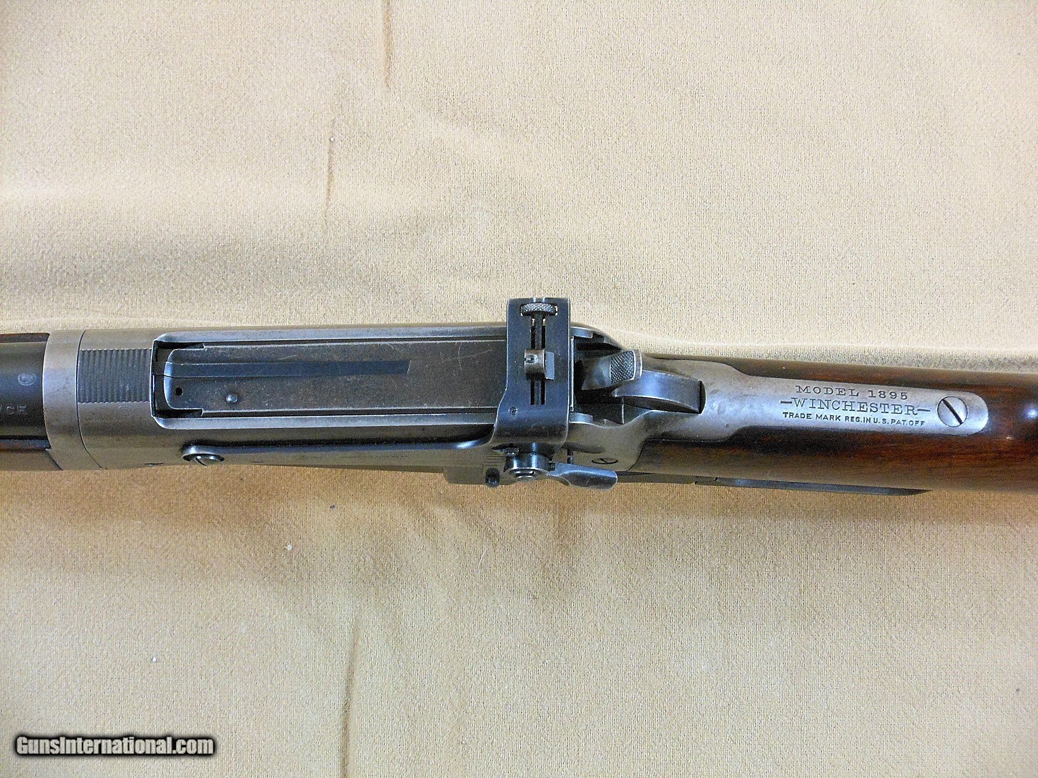 Winchester Model 1895 Takedown Rifle In 35 Winchester With Special Sights