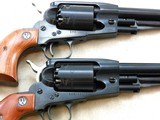 Consecutive Pair Of Ruger Old Army Cap&Ball Revolvers With Two Spare Matched Cylinders For Each Pistol - 3 of 12
