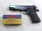 Colt Model 1911 A1 Civilian Government Model 45 A.C.P. 1951 Production With Pony Grips - 1 of 13