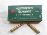 Remington Kleanbore Green Box For 33 Winchester 1886 Rifles - 1 of 3