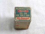 Remington - Union Metallic Cartridge Co. Dog Bone Box Of 25-20 W.C.F Mushroom Hollow Point Shells - 2 of 3