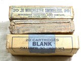 Three Boxes Consisting Of Winchester Early 30 W.C.F., Remington 30 Army Blanks And Remington - UMC Co. 25-36 Marlin - 3 of 3