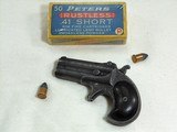 E. Remington And Sons Over And Under Double Barrel Repeater Derringer - 1 of 10