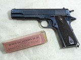 Colt World War One Issued 1911 Pistol In Original Condition - 1 of 23