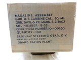 Saginaw Gear Div. General Motors Corp. Grand Rapids Plant 100 Magazines For M1 Carbines
W.W.2 Production - 1 of 2
