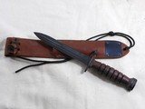 M 4 Bayonet By Cammillus With Leather Scabbard - 1 of 3