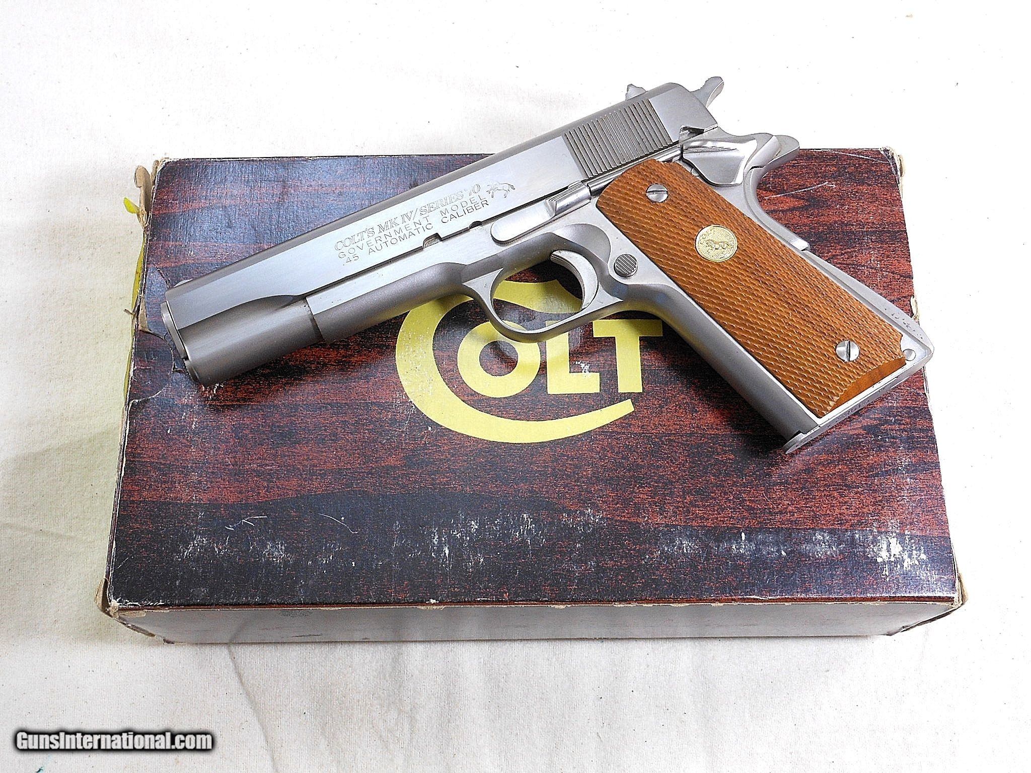 Colt Mark IV Series 70 Government Model With Custom Shop