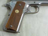 Colt Mark IV Series 70 Government Model With Custom Shop Electroless Nickel Finish - 5 of 21
