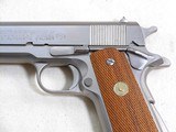 Colt Mark IV Series 70 Government Model With Custom Shop Electroless Nickel Finish - 8 of 21