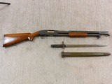 Winchester Model 12 Trench Shotgun With Original Winchester Bayonet - 1 of 25