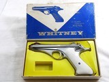 Whitney Wolverine 22 Long Rifle Pistol In Rare Full Nickel Finish With Box - 1 of 18