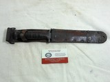 Original W.W.2 Military M3 Fighting Knife With Leather Scabbard - 1 of 9