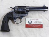 Colt Single Action Army Revolver In The Bisley Model 44 W.C.F. With Interesting Factory Letter - 5 of 18