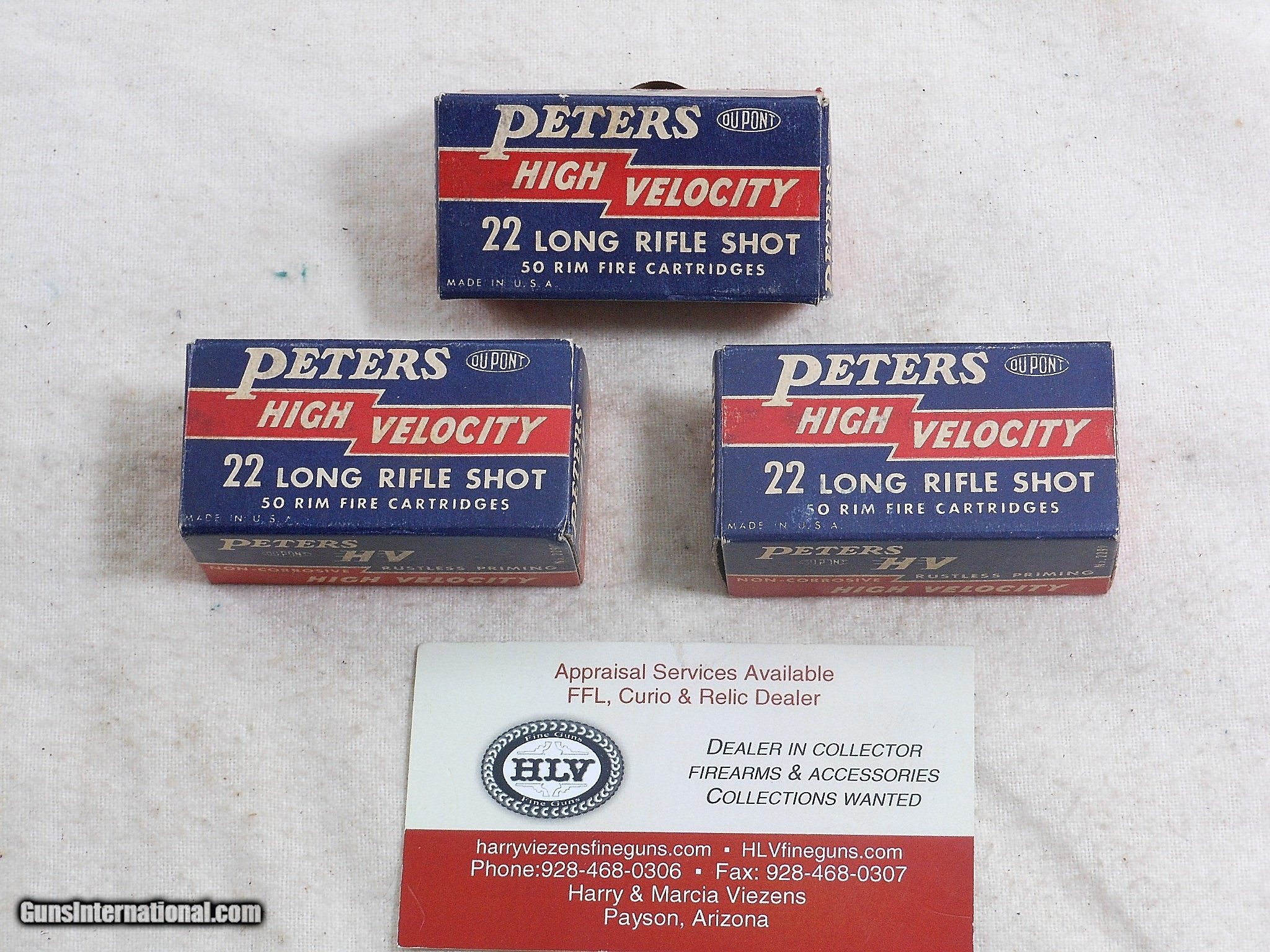 Peters Cartridge Co. High Velocity 22 Long Rifle Shot Shells