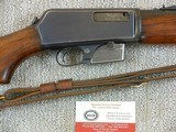 Winchester Model 1907 Military And Police Rifle W.W.2 Production - 3 of 17