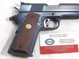 Colt 45 A.C.P. Gold Cup Model 1911 Pistol With It's Original Box And Test Target - 9 of 25