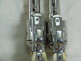 Consecutive Pair of Colt Third Generation Single Action Army Pistols In 44 Special With Nickel Finish - 4 of 11