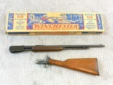 Winchester Model 62 22 Pump Rifle With It's Original Colorful Graphics Shipping Box And Rare "X" Suffix - 4 of 22