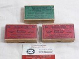 Three Early Boxes Of 32 Smith & Wesson Short By Winchester - 1 of 4