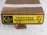 Colt Targetsman 22 Pistol With Original Box - 3 of 11