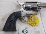 Colt Third Generation Single Action Army New In Original Box 45 Colt Nickel Finish With Factory Ordered 2 Pairs Of Grips - 9 of 18