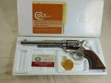 Colt Single Action Army Third Generation In 357 Magnum Nickel Finish In Original Box - 1 of 17