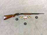 Winchester Model 61 Non Counter Bored Smooth Bore 22 Long Rifle Shot Gun With Grooved Top Receiver